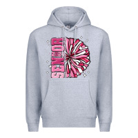Heather Grey senior 2024 pink cheer Premium Hoodie - MaliasSmallBusiness
