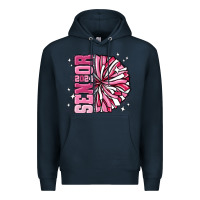 Navy senior 2024 pink cheer Premium Hoodie - MaliasSmallBusiness