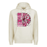 Oatmeal Heather senior 2024 pink cheer Premium Hoodie - MaliasSmallBusiness