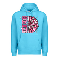 Ocean Blue senior 2024 pink cheer Premium Hoodie - MaliasSmallBusiness