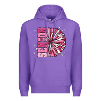 Purple senior 2024 pink cheer Premium Hoodie - MaliasSmallBusiness