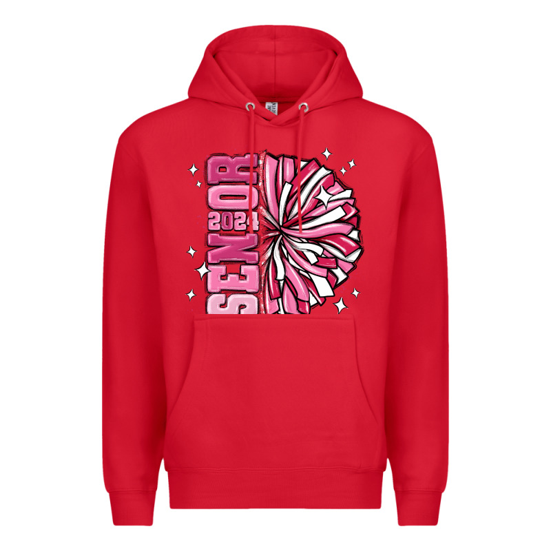 Senior 2024 Pink Cheer Premium Hoodie by MaliasSmallBusiness | Teevron