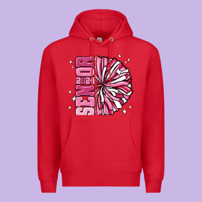 Senior 2024 Pink Cheer Premium Hoodie Designed By Maliassmallbusiness