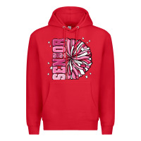 Red senior 2024 pink cheer Premium Hoodie - MaliasSmallBusiness