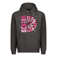 Smoke senior 2024 pink cheer Premium Hoodie - MaliasSmallBusiness