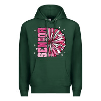 Sports Green senior 2024 pink cheer Premium Hoodie - MaliasSmallBusiness