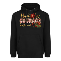 Black have courage and be kind Heavyweight Hoodie - JahusDesignShop
