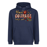 Navy have courage and be kind Heavyweight Hoodie - JahusDesignShop