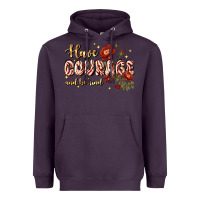 Plum have courage and be kind Heavyweight Hoodie - JahusDesignShop