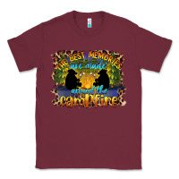 Burgundy the best memories are made around the campfire camping Classic Tee - BarkalooDesign