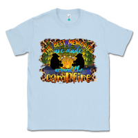 Dusty Blue the best memories are made around the campfire camping Classic Tee - BarkalooDesign