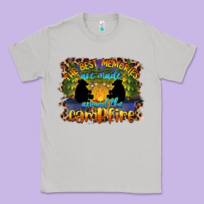The Best Memories Are Made Around The Campfire Camping Classic Tee Designed By Barkaloodesign
