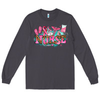 Smoke breast cancer nurse Long Sleeve Tee - AdoDesignShop