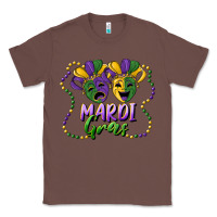 Chestnut mardi gras mask and beads Classic Tee - RanaPortraitStore