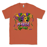 Copper mardi gras mask and beads Classic Tee - RanaPortraitStore