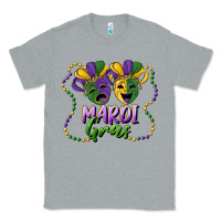 Heather Grey mardi gras mask and beads Classic Tee - RanaPortraitStore