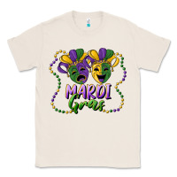 Natural mardi gras mask and beads Classic Tee - RanaPortraitStore