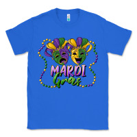 True Royal mardi gras mask and beads Classic Tee - RanaPortraitStore
