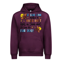 Mauve Wine if god can make a bug's butt light up Urban Hoodie - MaliasSmallBusiness