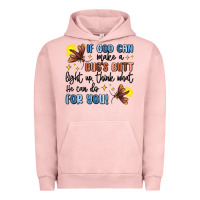 Pigment Salmon if god can make a bug's butt light up Urban Hoodie - MaliasSmallBusiness