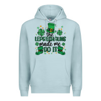 Blue Mist the leprechauns made me do it Premium Hoodie - MaliasSmallBusiness