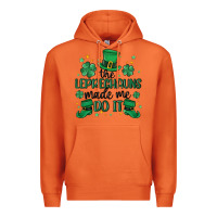 Carrot the leprechauns made me do it Premium Hoodie - MaliasSmallBusiness