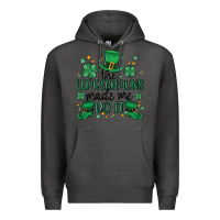 Charcoal Heather the leprechauns made me do it Premium Hoodie - MaliasSmallBusiness