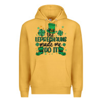 Mustard the leprechauns made me do it Premium Hoodie - MaliasSmallBusiness