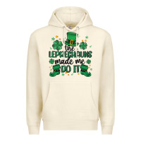 Sandshell the leprechauns made me do it Premium Hoodie - MaliasSmallBusiness