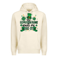 Tofu the leprechauns made me do it Premium Hoodie - MaliasSmallBusiness