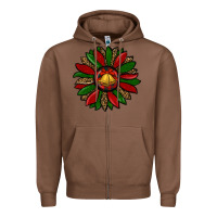 Chestnut christmas sunflower Zipper Hoodie - RanaPortraitStore