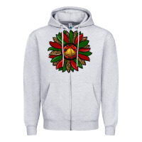 Christmas Sunflower Zipper Hoodie | Teevron