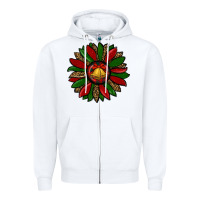 White christmas sunflower Zipper Hoodie - RanaPortraitStore