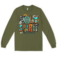 Army Green holy spirit activate Long Sleeve Tee - Zillion Design Studio