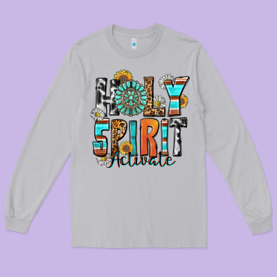Holy Spirit Activate Long Sleeve Tee Designed By Zillion Design Studio