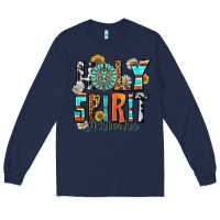 Navy holy spirit activate Long Sleeve Tee - Zillion Design Studio
