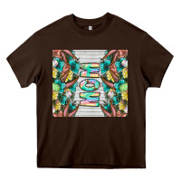 Chocolate Brown easter mom Heavy Core Tee - CowhideDigitalArt