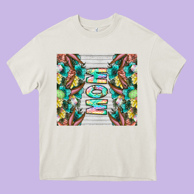 Easter Mom Heavy Core Tee Designed By Cowhidedigitalart