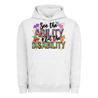 Pigment Lunar Rock See the ability not the disability Urban Hoodie - NancyCooperArtShop