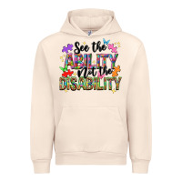 Sandshell See the ability not the disability Urban Hoodie - NancyCooperArtShop