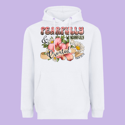 Fearfully And Wonderfully Created Heavyweight Hoodie Designed By Jahusdesignshop