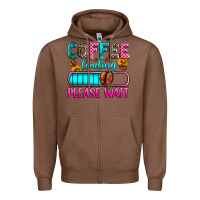 Chestnut coffee loading please wait Zipper Hoodie - Zillion Design Studio