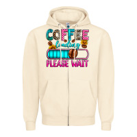Sandshell coffee loading please wait Zipper Hoodie - Zillion Design Studio