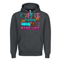 Smoke coffee loading please wait Zipper Hoodie - Zillion Design Studio