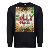 Black Christmas Jolly Nurse Premium Sweatshirt - Artiststas
