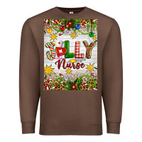 Chestnut Christmas Jolly Nurse Premium Sweatshirt - Artiststas