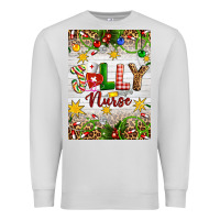 Dove Grey Christmas Jolly Nurse Premium Sweatshirt - Artiststas