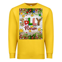 Lemon Christmas Jolly Nurse Premium Sweatshirt - Artiststas