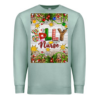 Seafoam Christmas Jolly Nurse Premium Sweatshirt - Artiststas