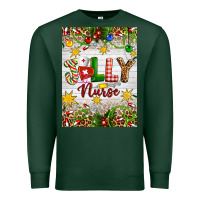 Sports Green Christmas Jolly Nurse Premium Sweatshirt - Artiststas